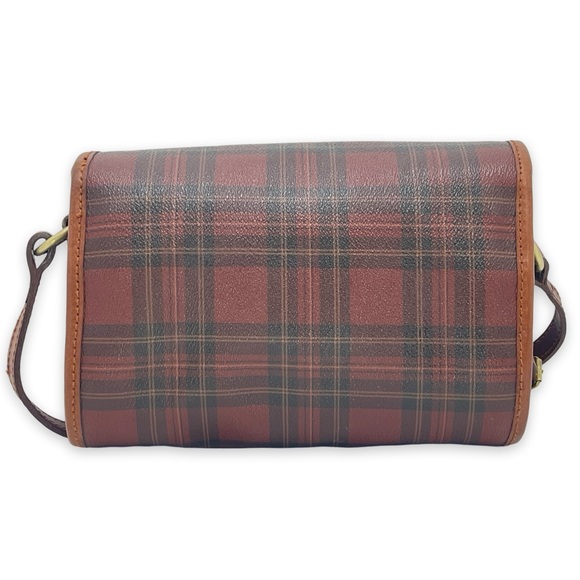 *RARE* Polo Ralph Lauren Red Tartan Mini Crossbody Messenger Bag! - Picture 3 of 17